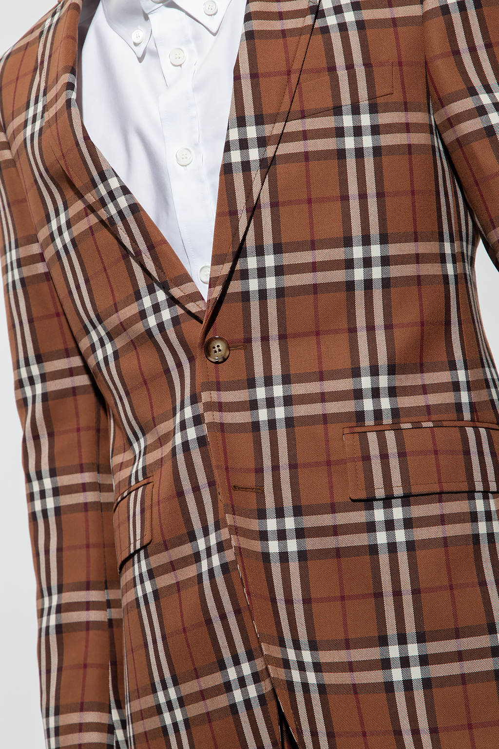 Burberry check store blazer